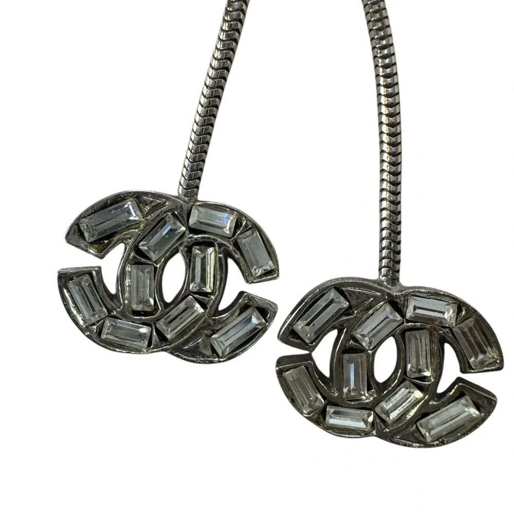 Chanel Silver Earrings - Picture 2 of 7